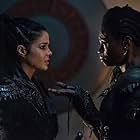 Adina Porter and Marie Avgeropoulos in The 100 (2014)