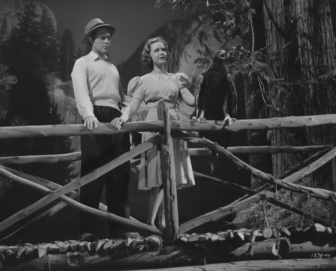 Alan Curtis and Gloria Jean in Destiny (1944)