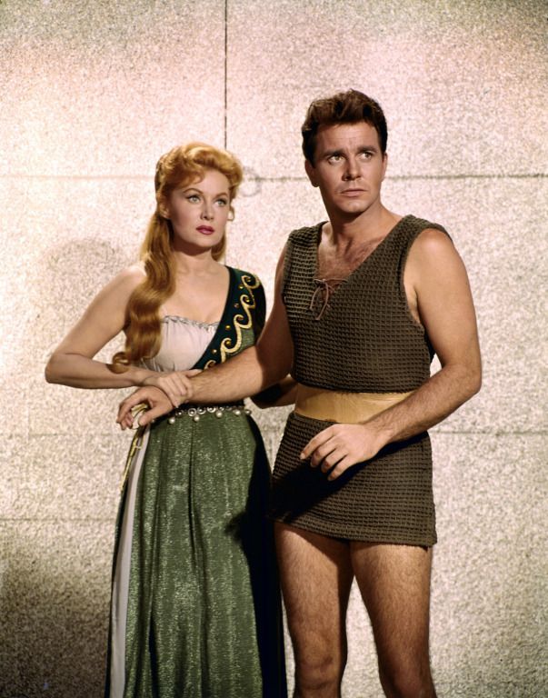 Rhonda Fleming and Lang Jeffries in The Revolt of the Slaves (1960)