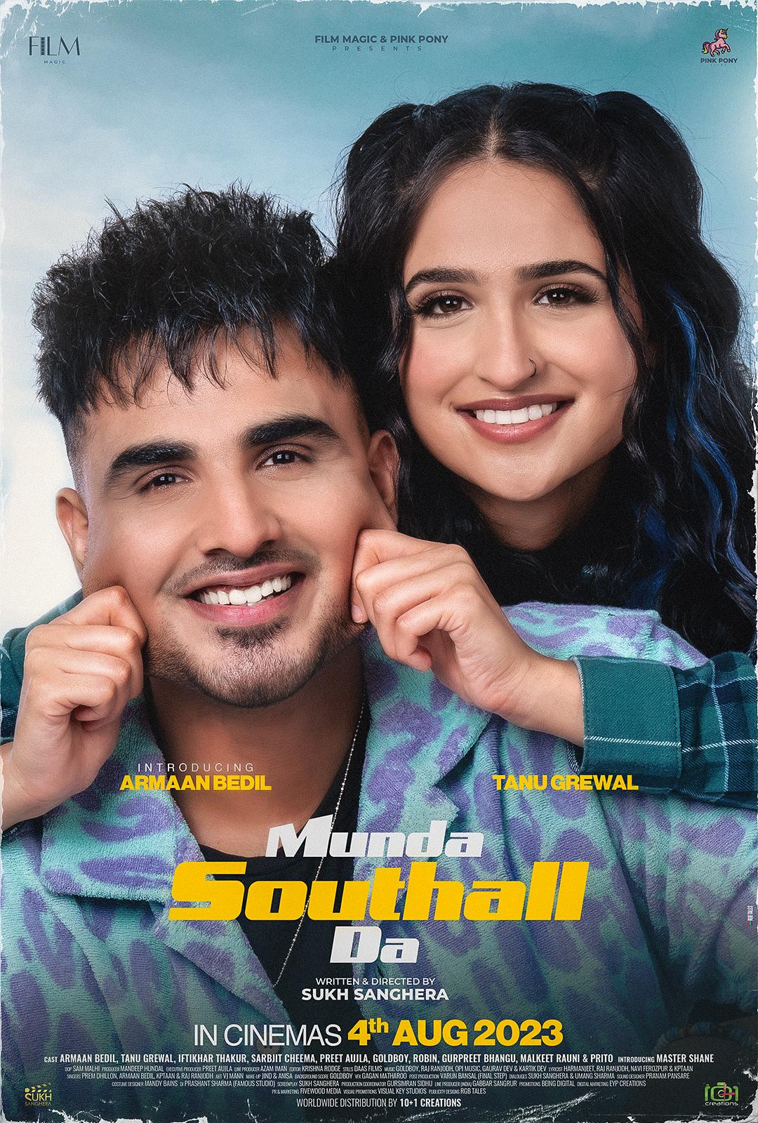 Armaan Bedil, Tanu Grewal, and Sukh Sanghera in Munda Southall DA (2023)