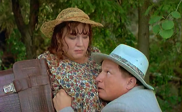 Vasiliy Domrachyov and Olga Samoshina in Peculiarities of the National Fishing (1998)