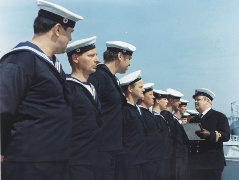 Paul Hagen, Hugo Herrestrup, Dirch Passer, Ove Sprogøe, and Karl Stegger in Flådens friske fyre (1965)