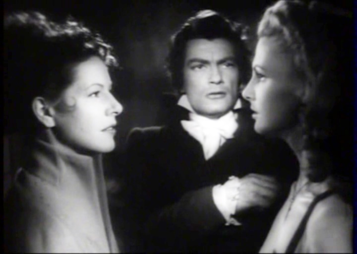 Madeleine Lebeau, Jean Marais, and Madeleine Robinson in The Royalists (1947)