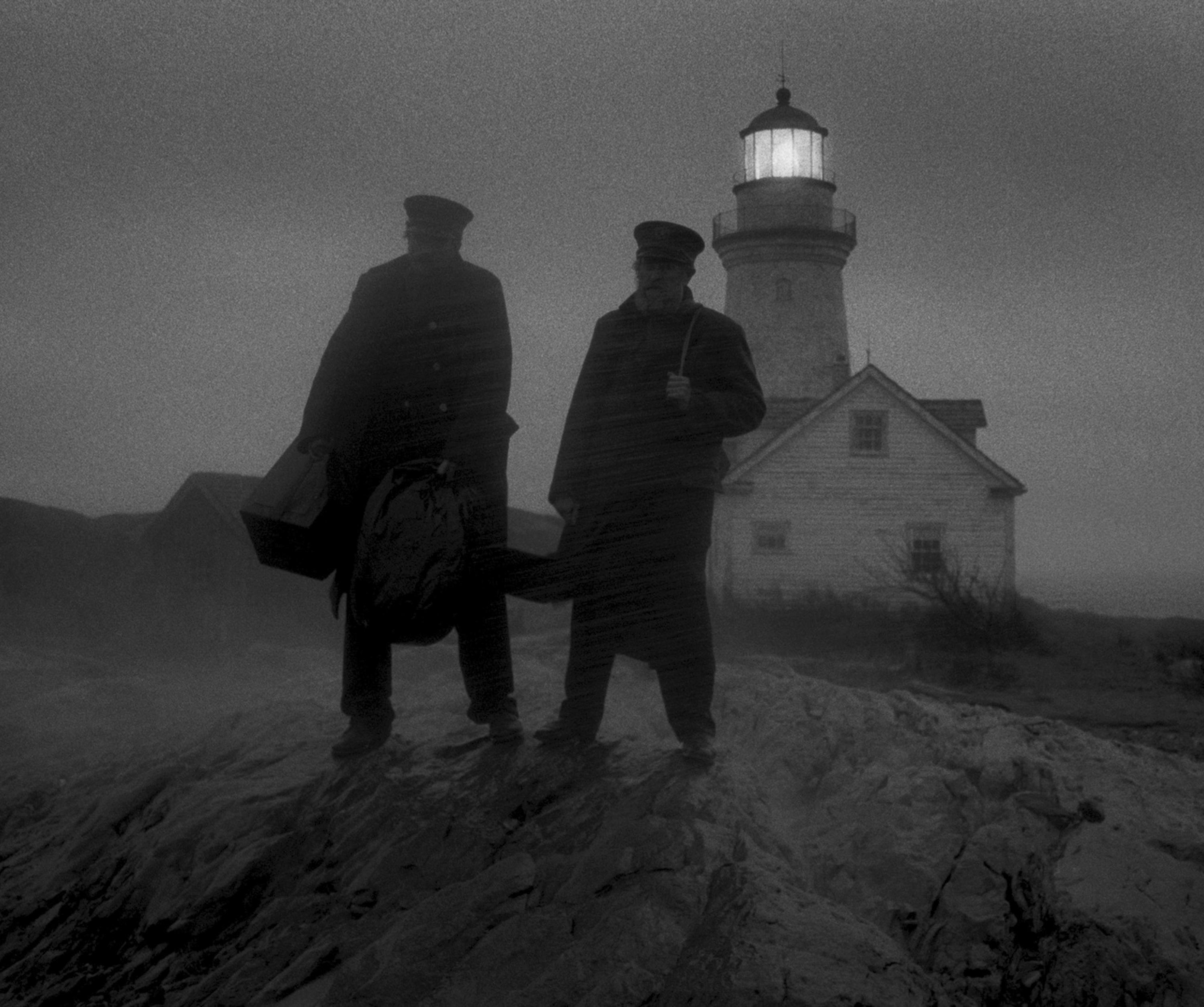 Willem Dafoe and Robert Pattinson in The Lighthouse (2019)