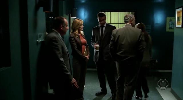 Liev Schreiber, Marg Helgenberger, Paul Guilfoyle, and Conor O'Farrell in CSI: Crime Scene Investigation (2000)