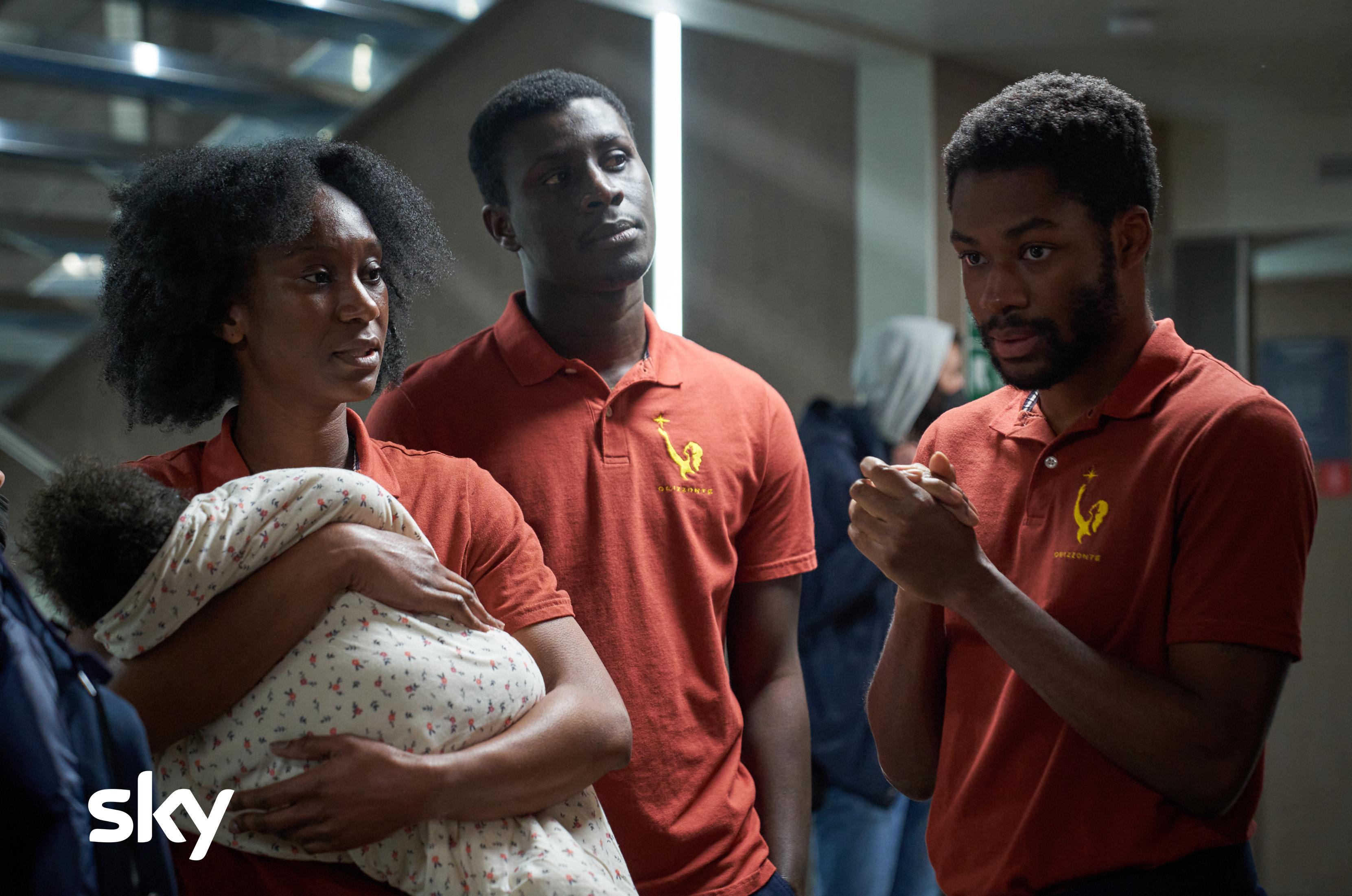 Amadou Mbow, Jason Prempeh, and Reshny Massaka in Unwanted (2023)