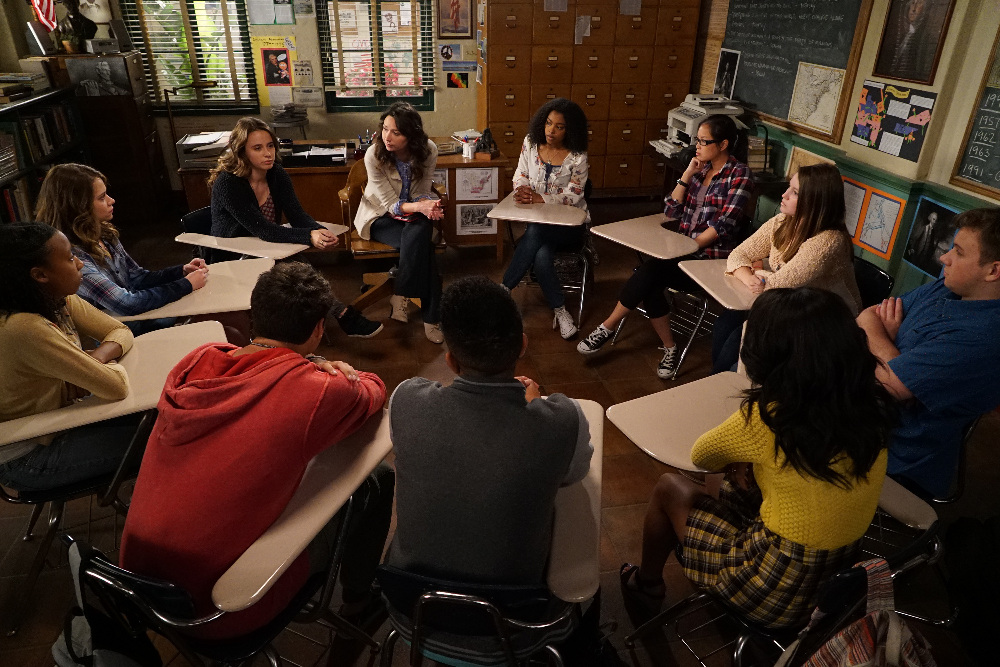 Tu Morrow, Zenobia Rose Tucker, and Monique A. Green in The Fosters (2013)