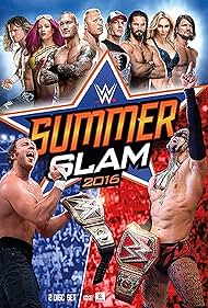 John Cena, Nic Nemeth, Brock Lesnar, AJ Styles, Randy Orton, Fergal Devitt, Colby Lopez, Ashley Fliehr, Jonathan Good, and Mercedes Varnado in WWE Summerslam (2016)