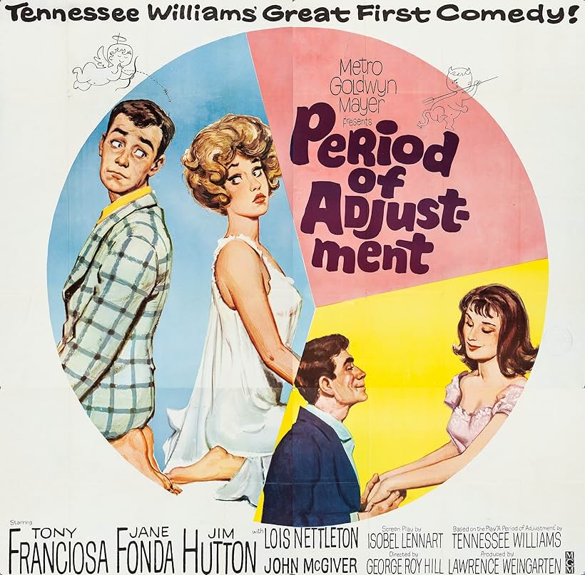 Jane Fonda, Jim Hutton, Anthony Franciosa, and Lois Nettleton in Period of Adjustment (1962)