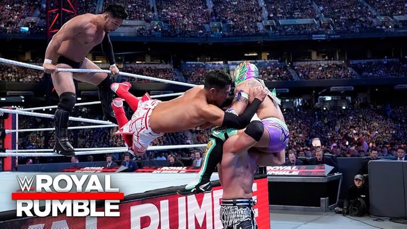 Matthew Adams, Akira Tozawa, Emanuel Rodriguez, and Kenta Kobayashi in WWE Royal Rumble (2019)