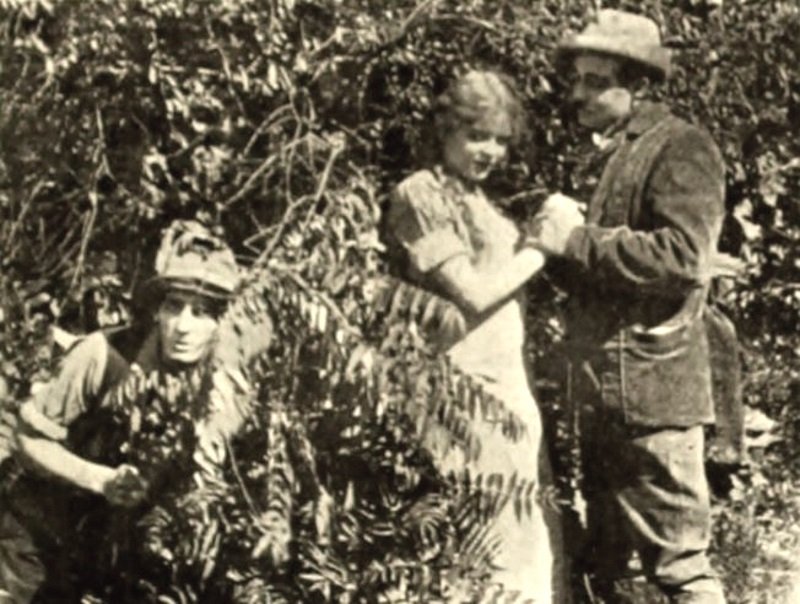 Wilfred Lucas, Blanche Sweet, and Charles West in Love in the Hills (1911)