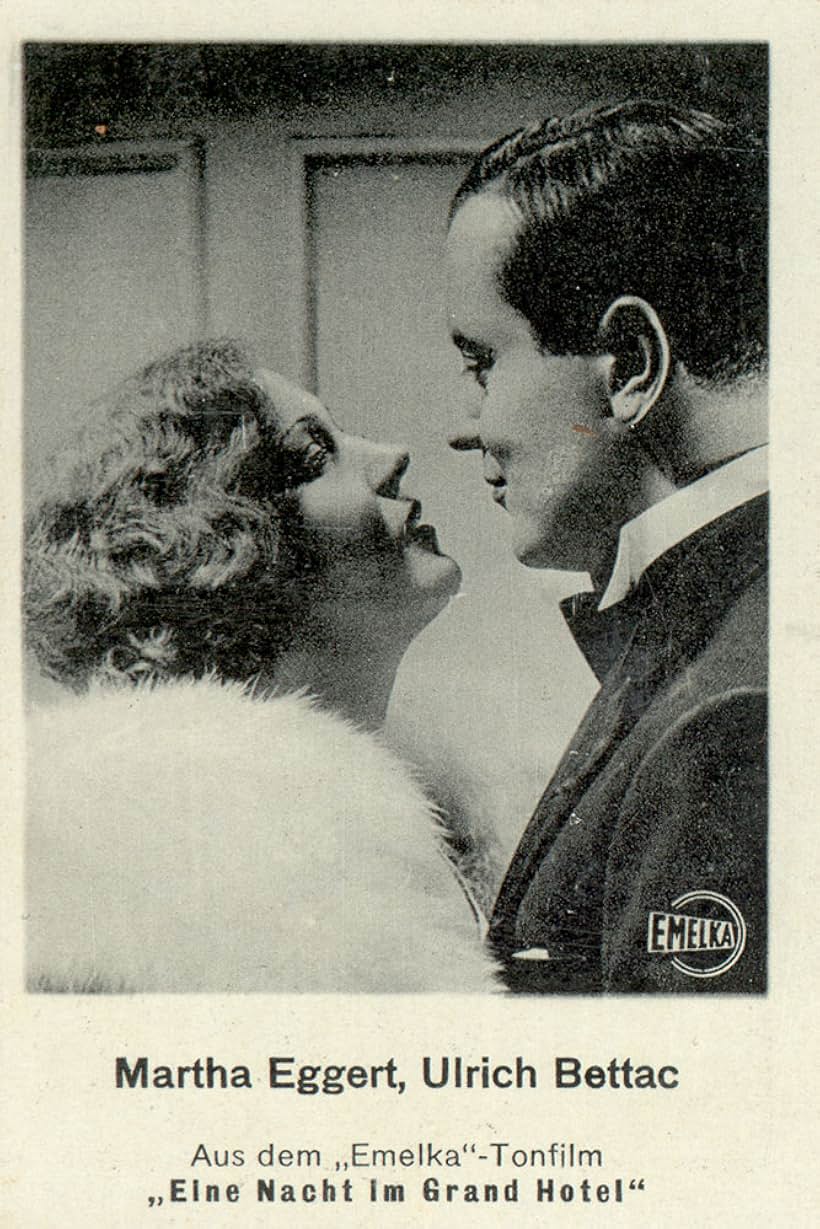 Ulrich Bettac and Mártha Eggerth in Eine Nacht im Grandhotel (1931)