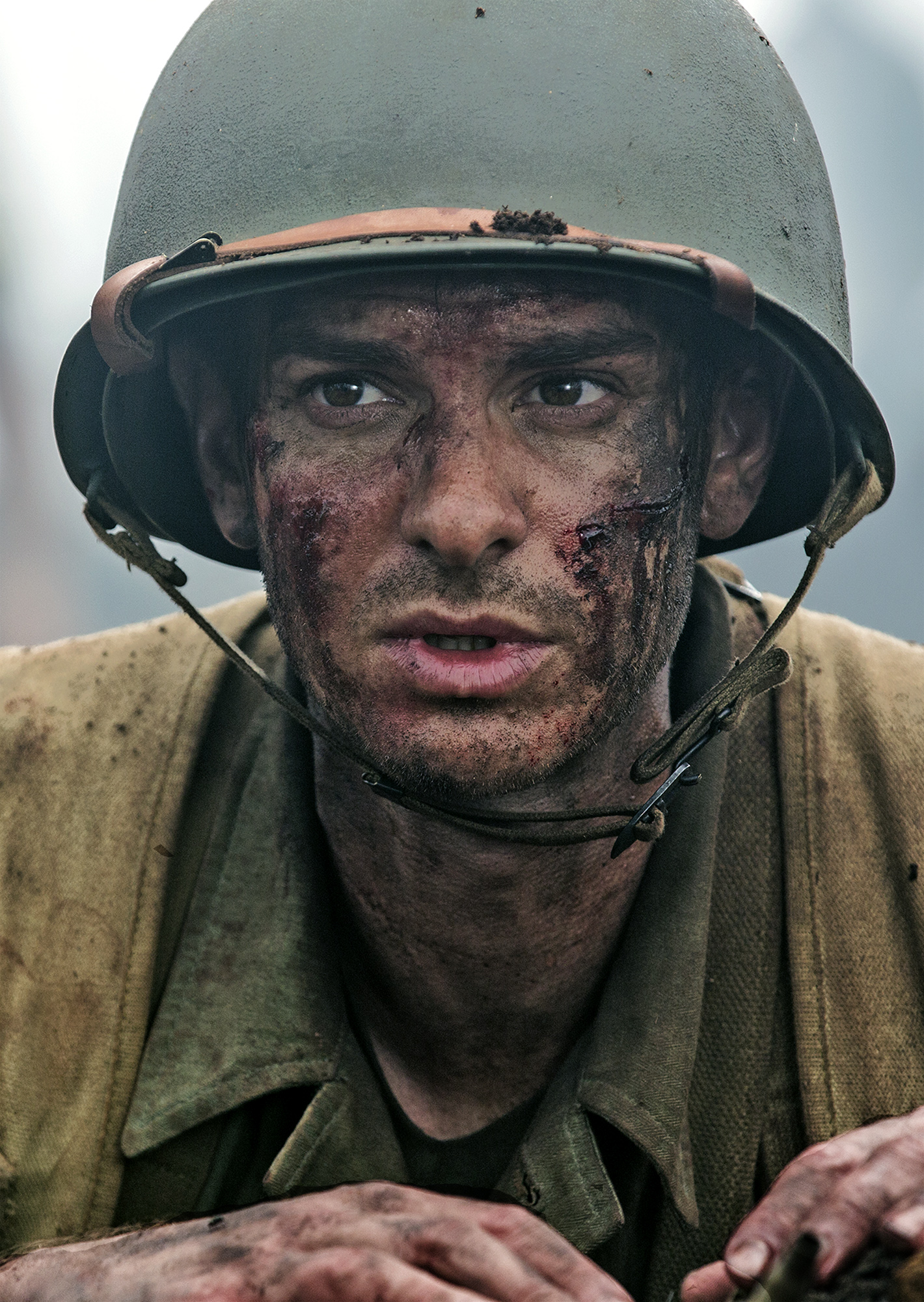 Andrew Garfield as Desmond Doss in 'Hacksaw Ridge' directed by Mel Gibson