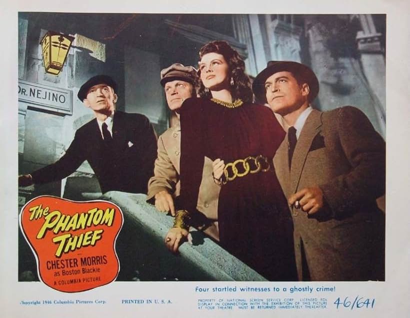 Dusty Anderson, Chester Morris, George E. Stone, and Frank Sully in The Phantom Thief (1946)