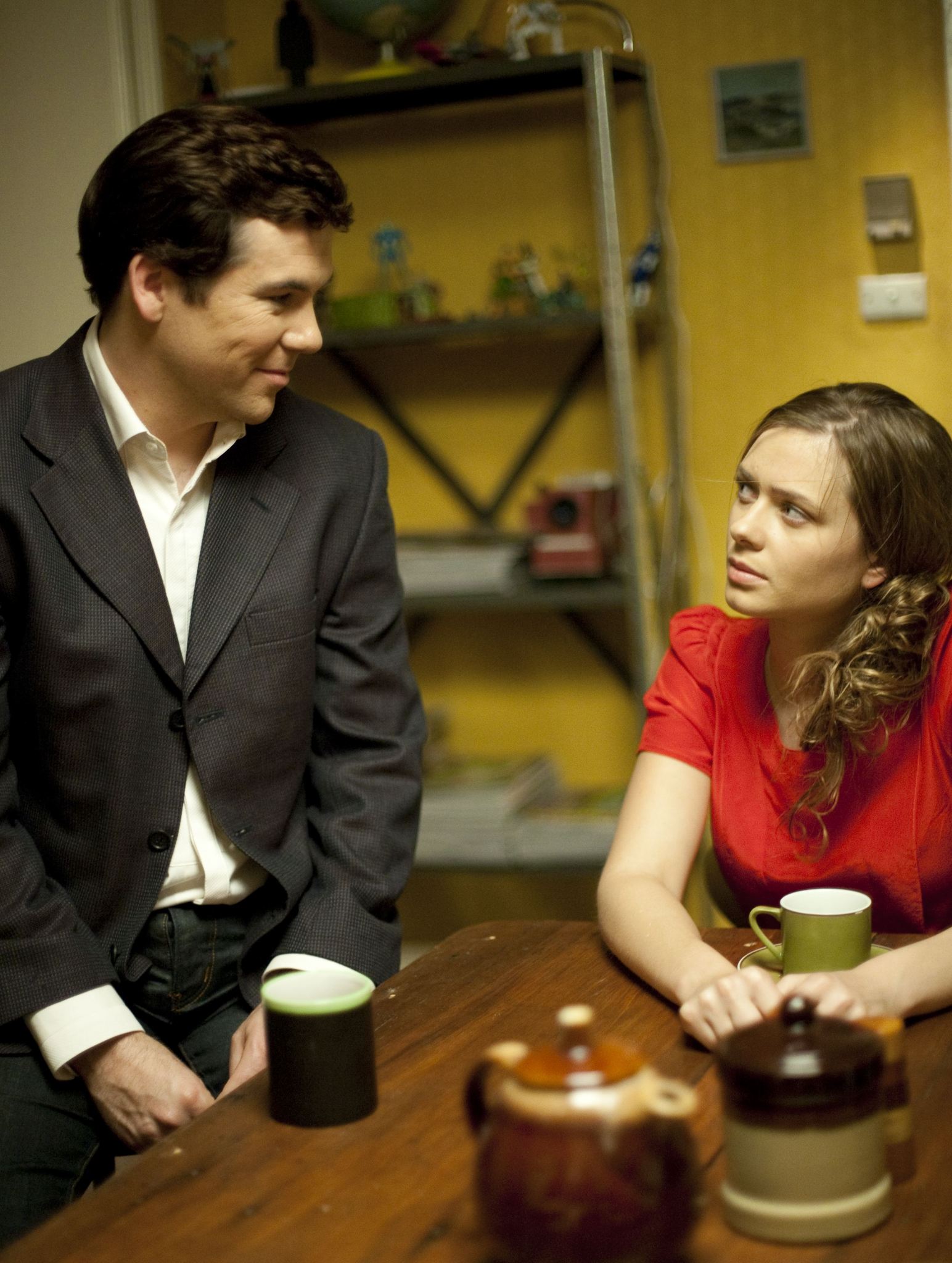 Maeve Dermody and Patrick Brammall in Griff the Invisible (2010)