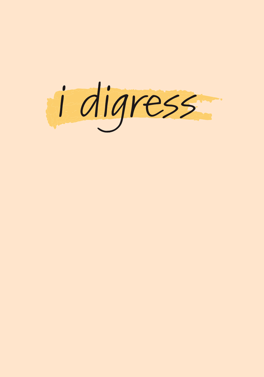 I Digress (2019)