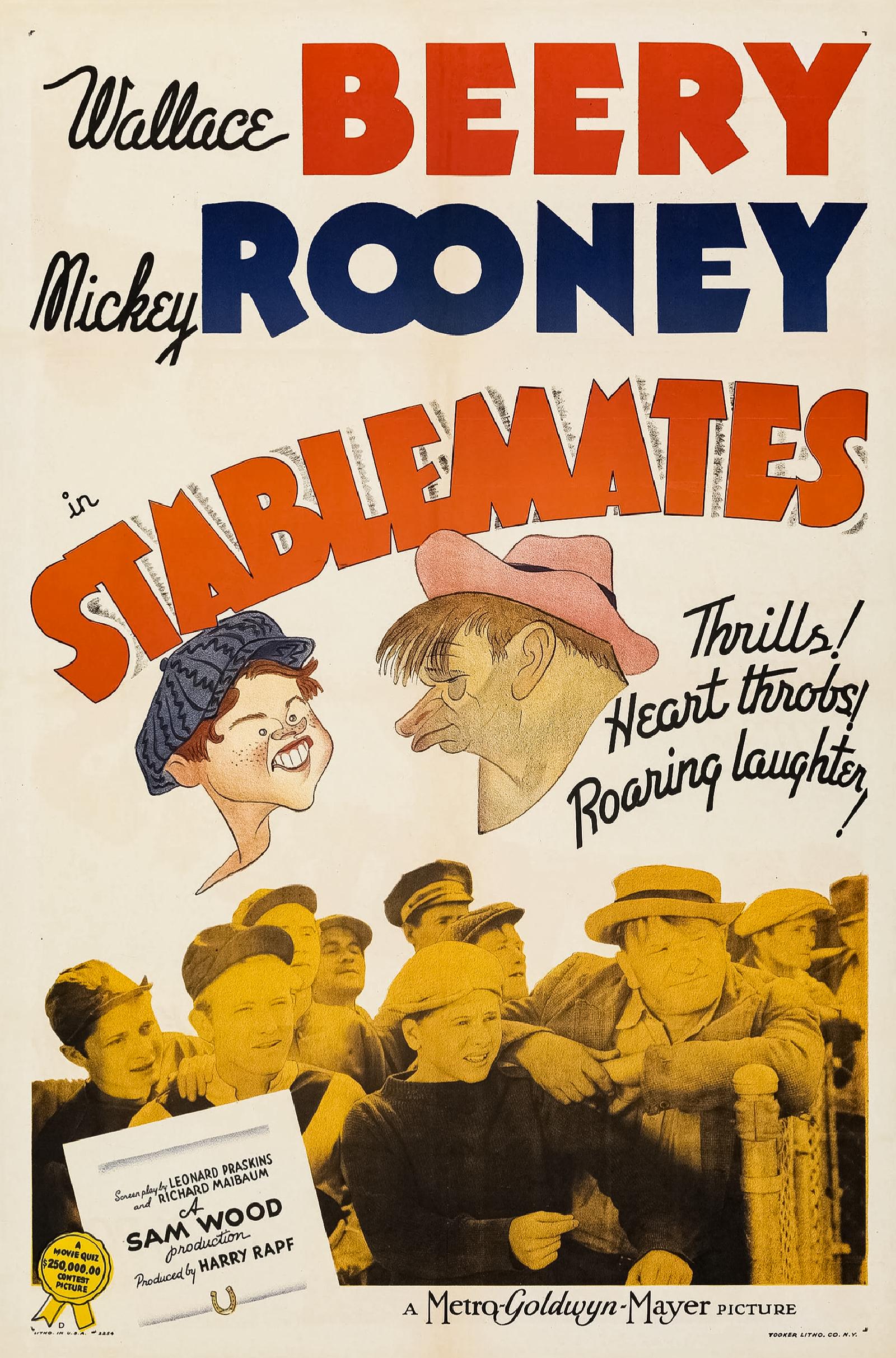 Wallace Beery and Mickey Rooney in Stablemates (1938)