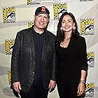 Kevin Feige and Jessica Chobot