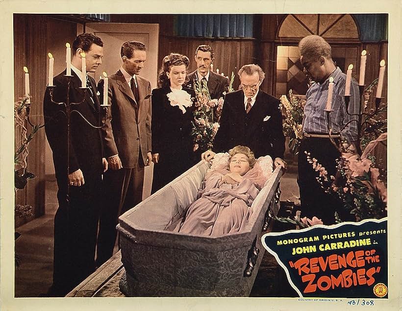 John Carradine, James Baskett, Veda Ann Borg, Mauritz Hugo, Robert Lowery, Barry Macollum, and Gale Storm in Revenge of the Zombies (1943)