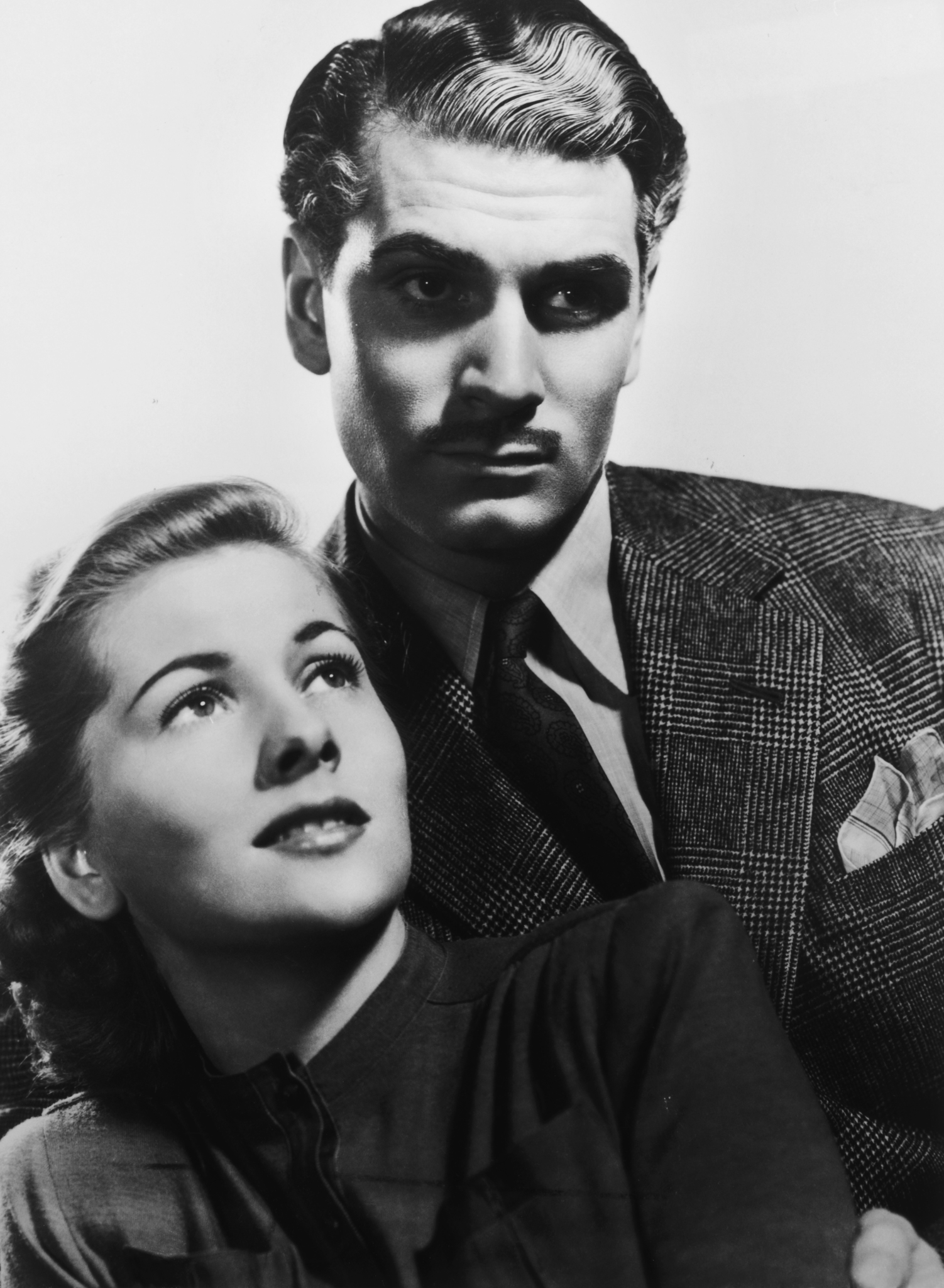 Joan Fontaine and Laurence Olivier in Rebecca (1940)