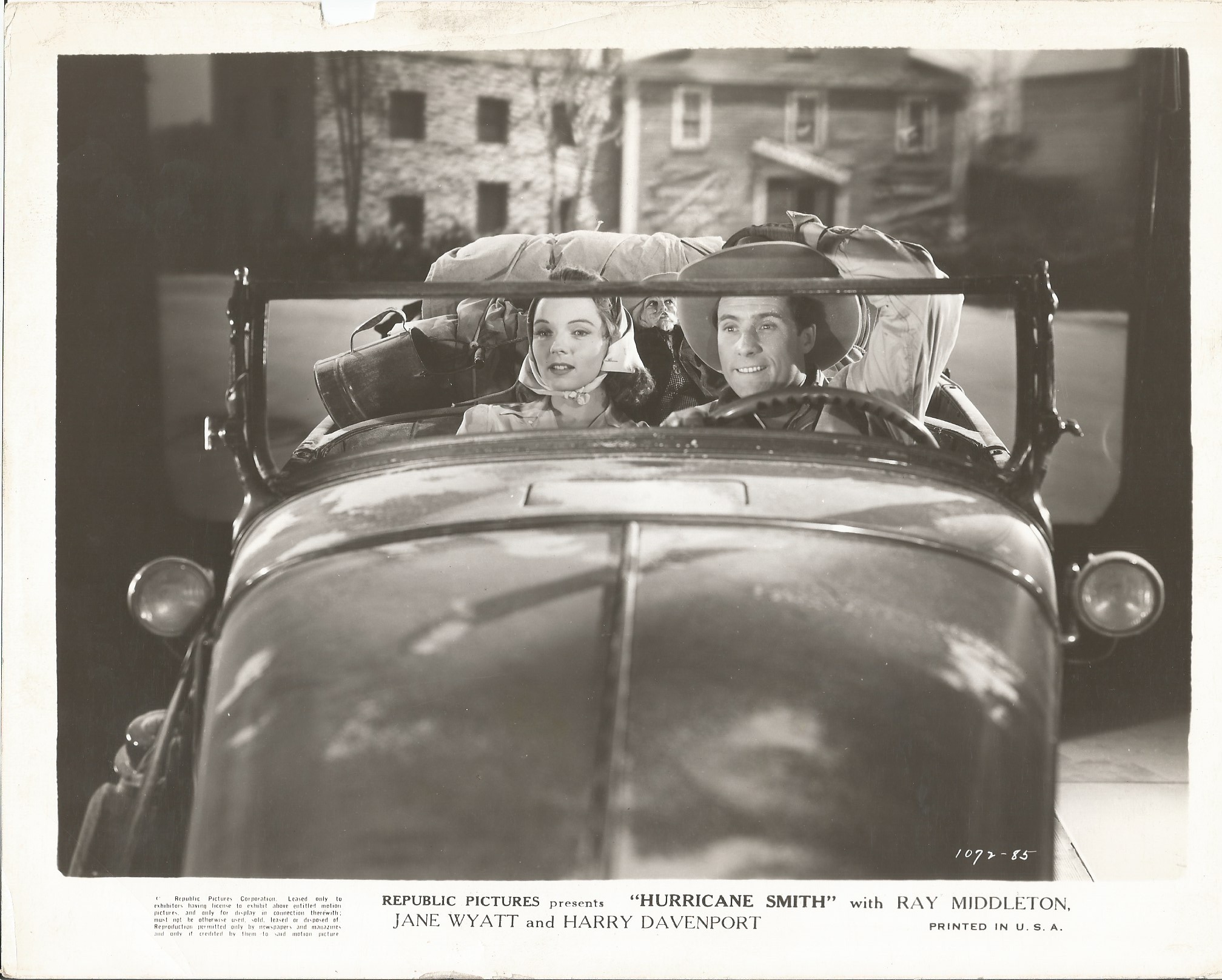 Ray Middleton and Jane Wyatt in Hurricane Smith (1941)