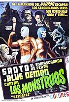 Santo el enmascarado de plata y Blue Demon contra los monstruos