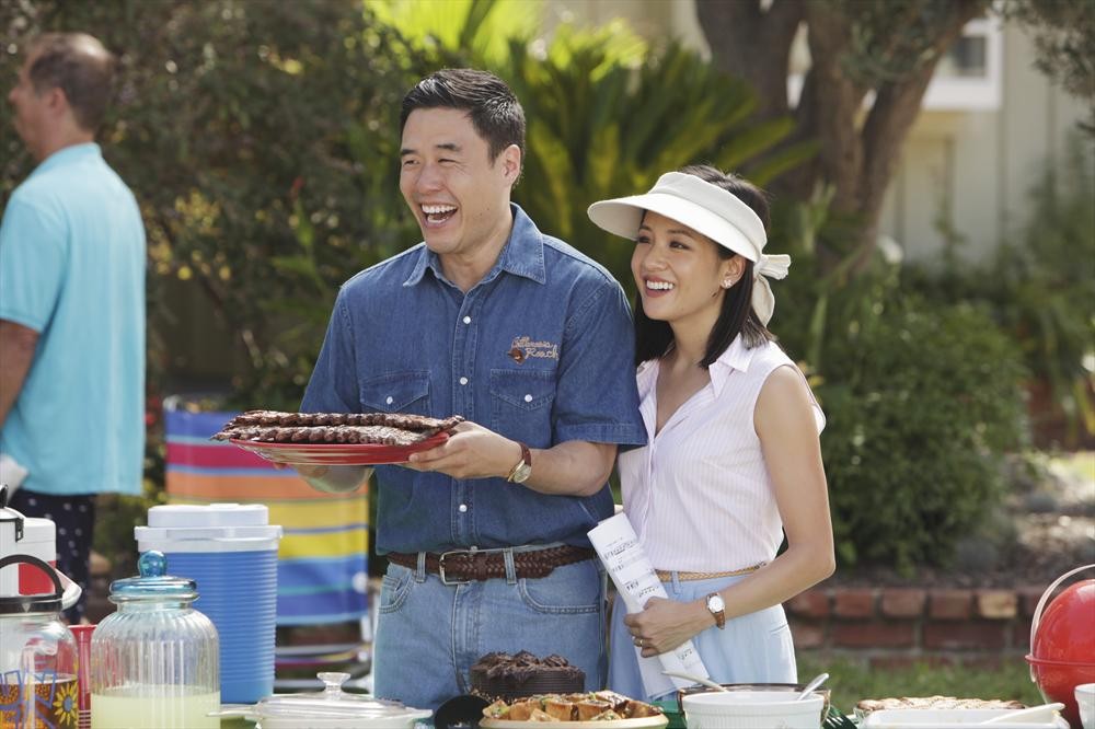 Randall Park and Constance Wu in Fresh Off the Boat (2015)