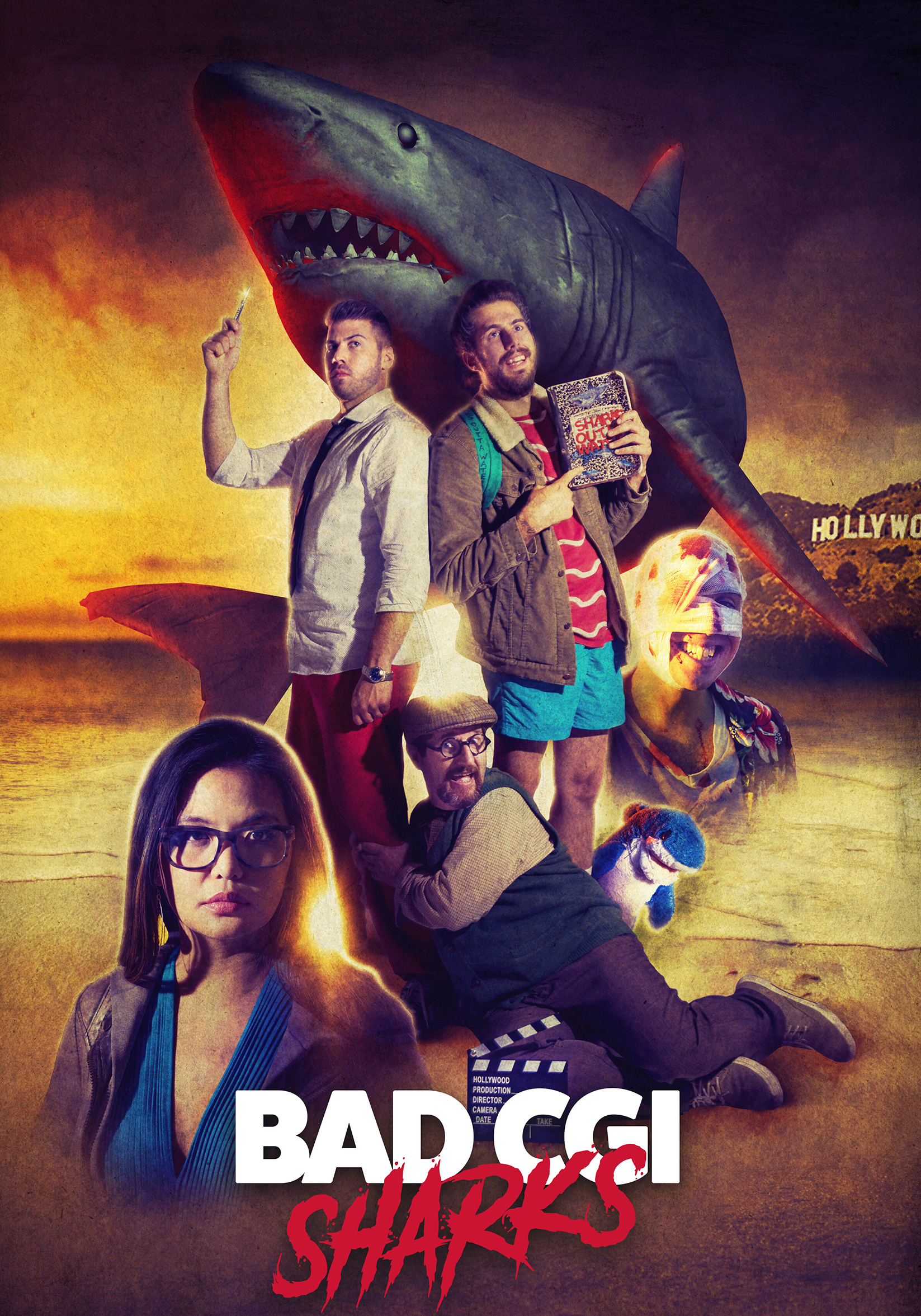 Matteo Molinari, Josh Sterling, Chumley, Jenn Liu, Matthew Ellsworth, and Jason Ellsworth in Bad CGI Sharks (2019)