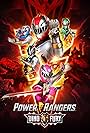 Russell Curry, Hunter Deno, Tessa Rao, Chance Perez, and Kainalu Moya in Power Rangers Dino Fury (2021)