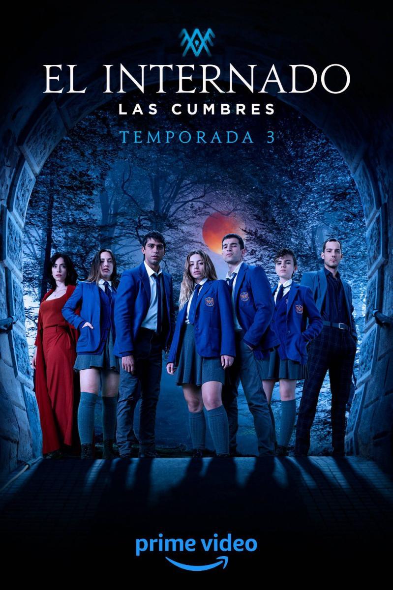 Lydia Pavon, Carlos Alcaide, Joel Bosqued, Asia Ortega, Albert Salazar, Daniela Rubio, and Claudia Riera in The Boarding School: Las Cumbres (2021)