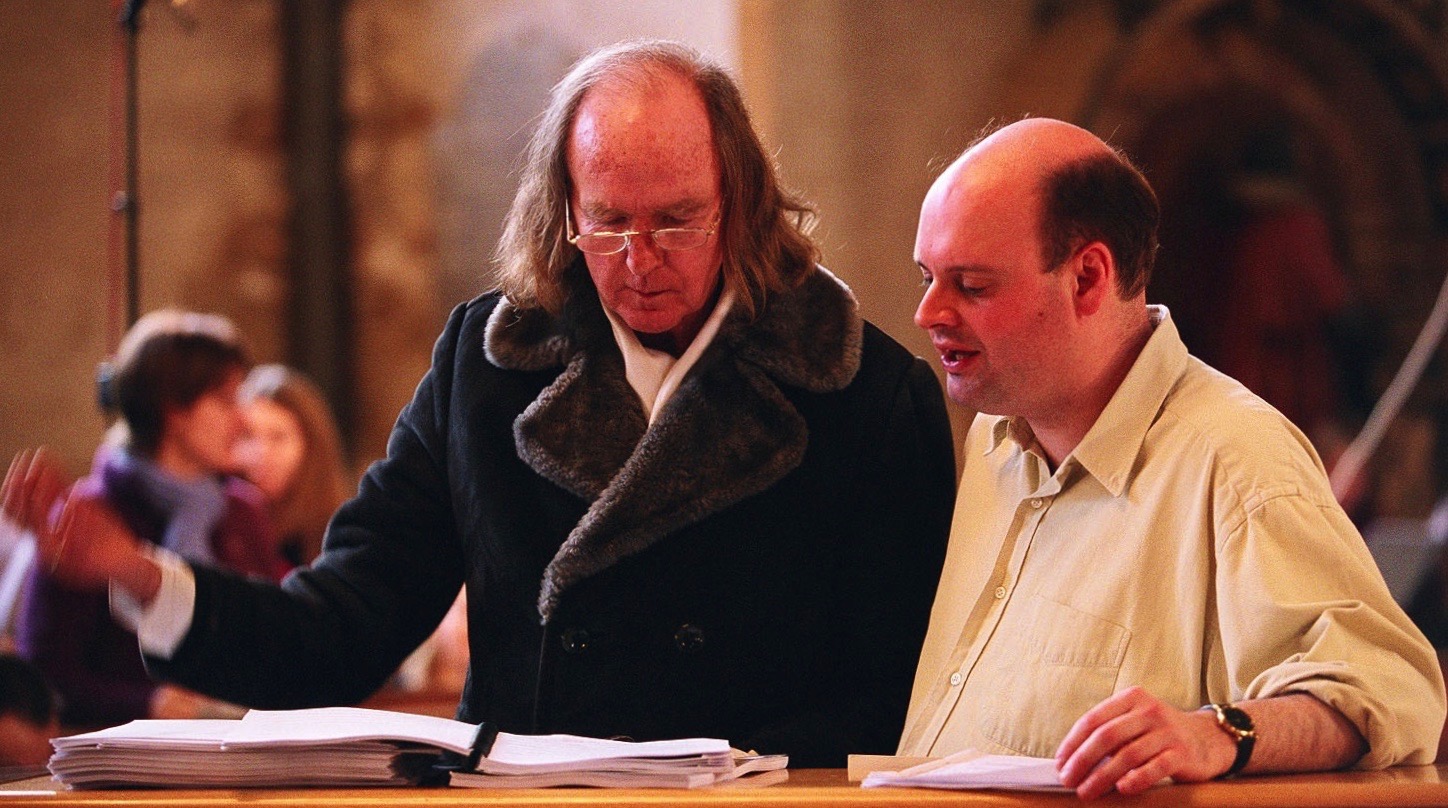 John Tavener and Stephen Layton in Introducing the Veil of the Temple (2003)