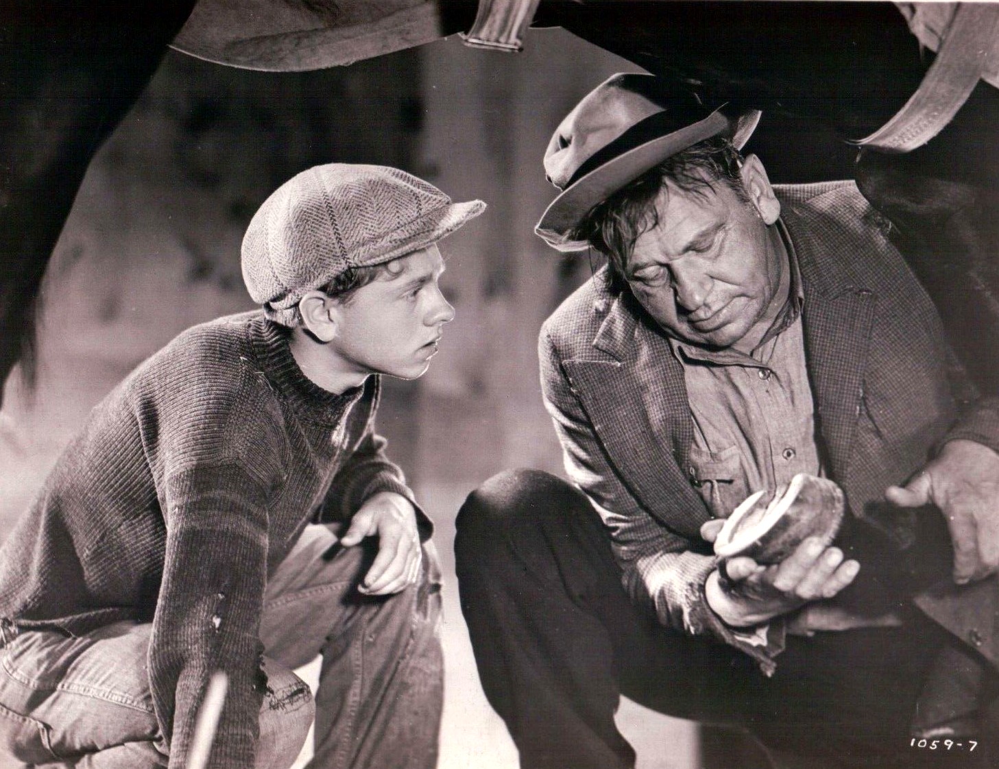 Wallace Beery and Mickey Rooney in Stablemates (1938)