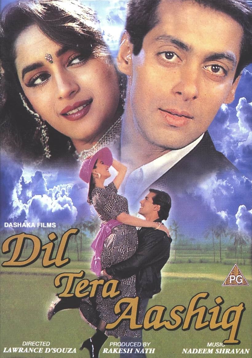 Madhuri Dixit and Salman Khan in Dil Tera Aashiq (1993)