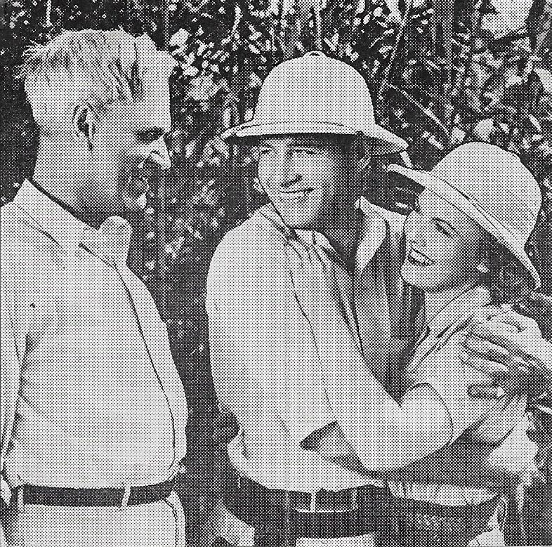 Richard Arlen, Beverly Roberts, and Charles Trowbridge in Tropic Fury (1939)