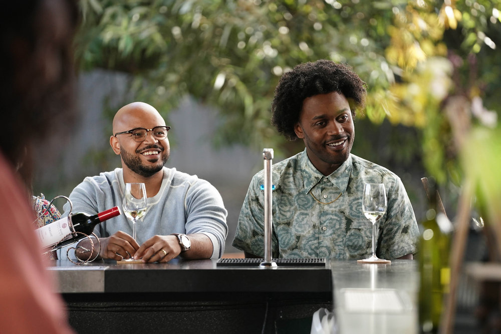 Echo Kellum and Justin Cunningham in Grand Crew (2021)