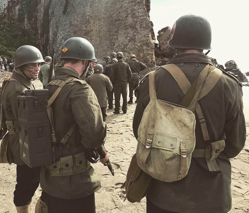 Still of Tyler Bryan, Sam Gipson and Mike Manning in D-Day: Battle of Omaha Beach