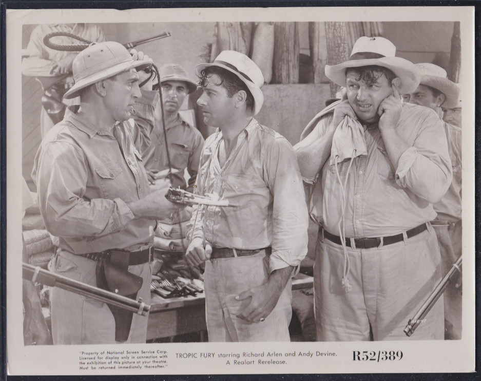 Richard Arlen and Andy Devine in Tropic Fury (1939)