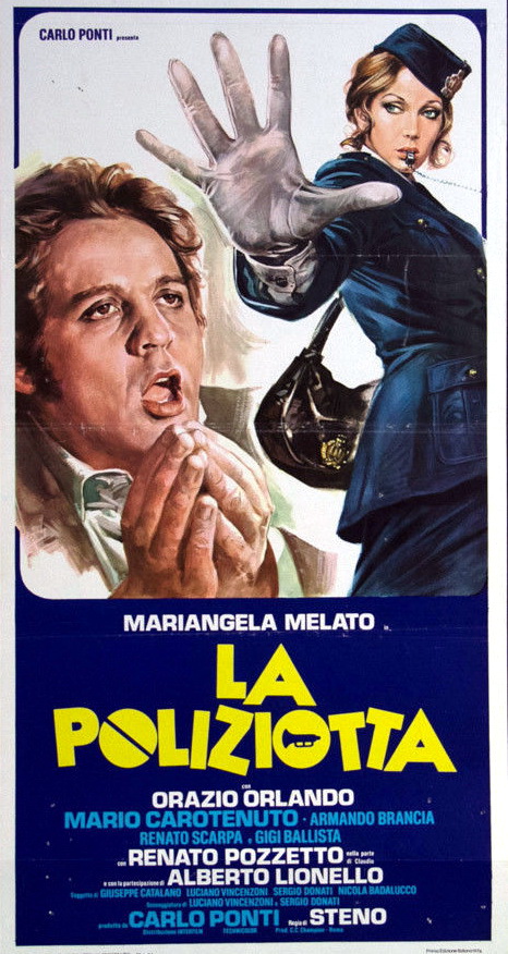 Mariangela Melato and Renato Pozzetto in Policewoman (1974)