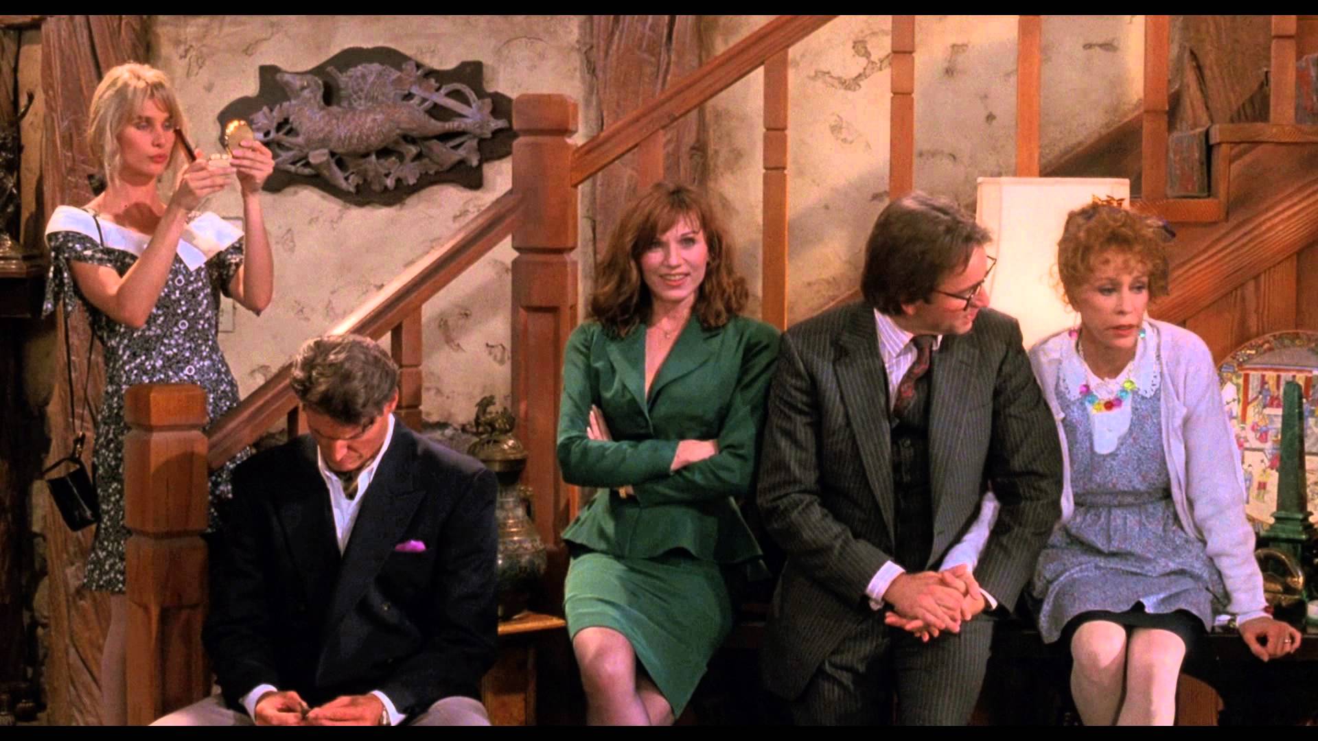 Marilu Henner, John Ritter, Carol Burnett, Christopher Reeve, and Nicollette Sheridan in Noises Off... (1992)