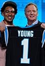 Bryce Young and Roger Goodell in 2023 NFL Draft (2023)