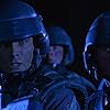 Casper Van Dien and Matt Levin in Starship Troopers (1997)