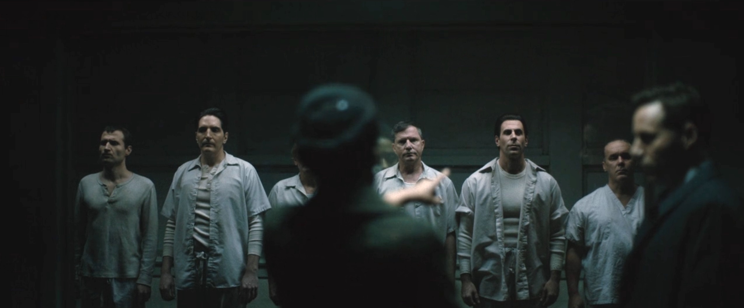 Alessandro Nivola, David Dastmalchian, Greg Vrotsos, and Lydia Harrell in Boston Strangler (2023)