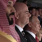 Vladimir Putin, Gianni Infantino, and Mohammad Bin Salman in FIFA Uncovered (2022)