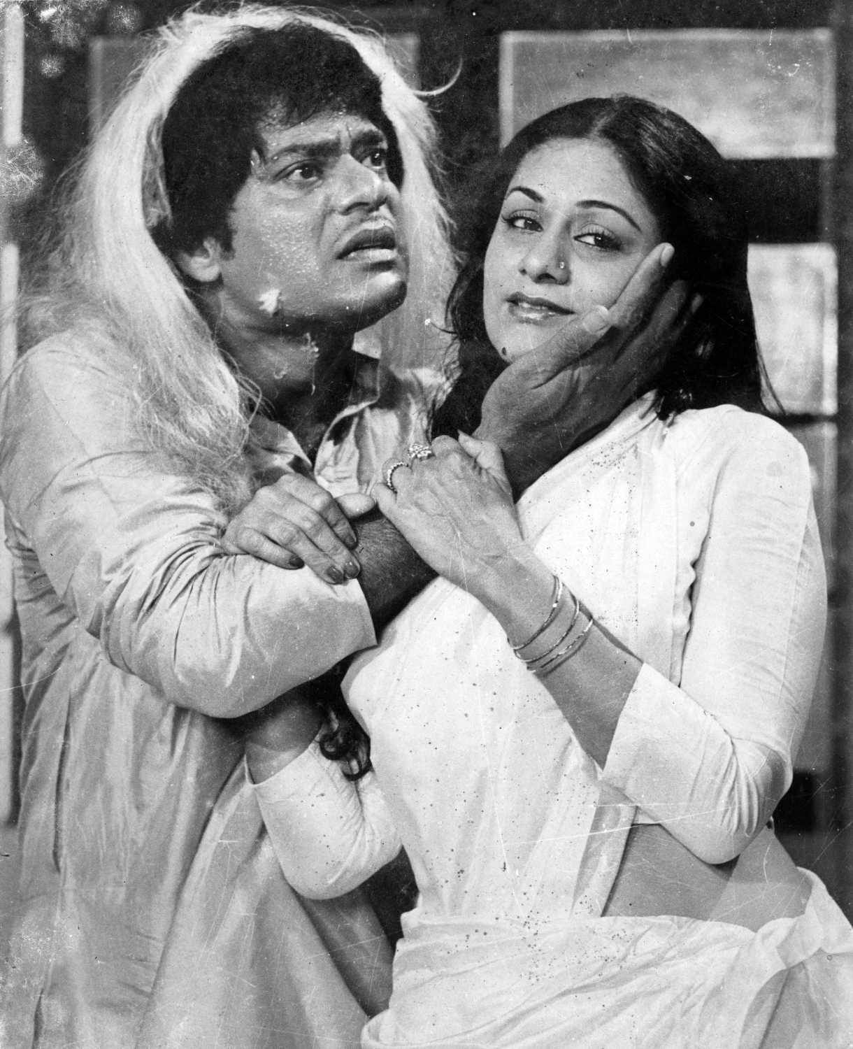 Aruna Irani and Jagdeep