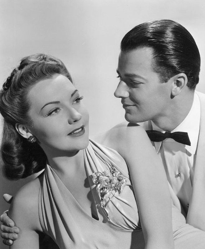 Lynn Bari and Cornel Wilde in The Perfect Snob (1941)