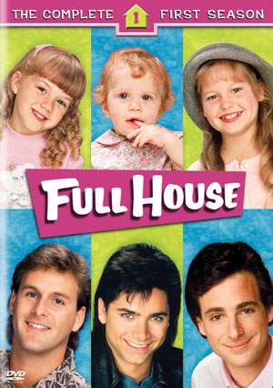 Ashley Olsen, Mary-Kate Olsen, John Stamos, Candace Cameron Bure, Dave Coulier, Bob Saget, and Jodie Sweetin in Full House (1987)