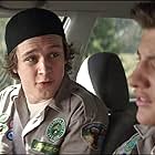 Logan Miller and Tye Sheridan in Scouts Guide to the Zombie Apocalypse (2015)