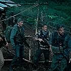 Ben Affleck, Pedro Pascal, Charlie Hunnam, and Garrett Hedlund in Triple Frontier (2019)