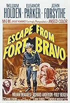 William Holden and Eleanor Parker in Escape from Fort Bravo (1953)