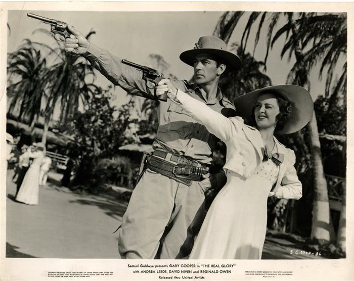 Gary Cooper and Andrea Leeds in The Real Glory (1939)